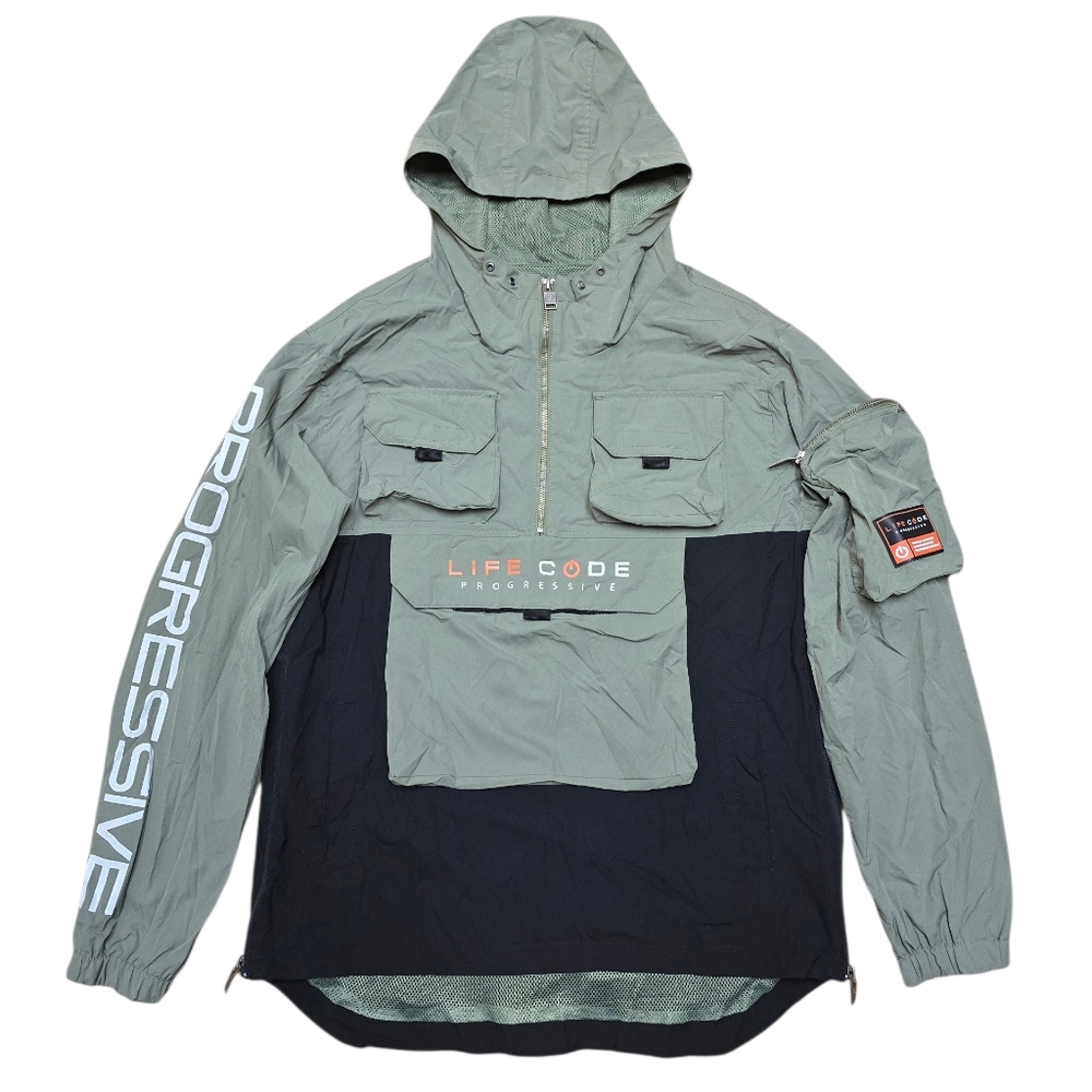 Life Code Progressive | Anorak 1/3-Zip Hoodie | Men-XL US